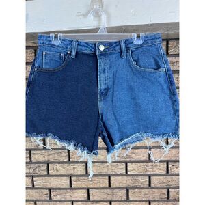 Almost‎ famous size 13 blue jeans shorts cut off
